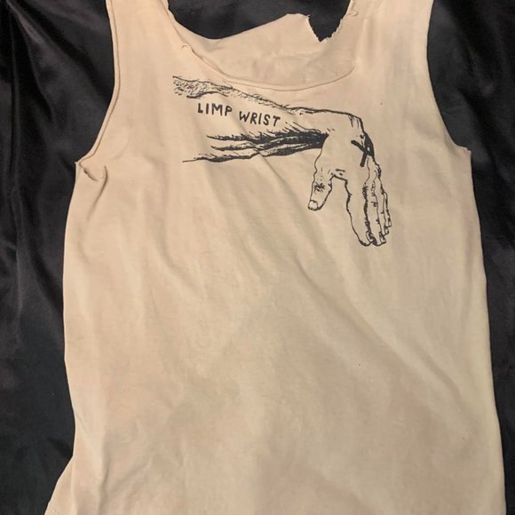 DISTRESSED LIMPWRIST BANDSHIRT - Picture 1 of 2